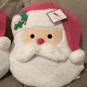 New! Storehouse Pink Santa Pillow